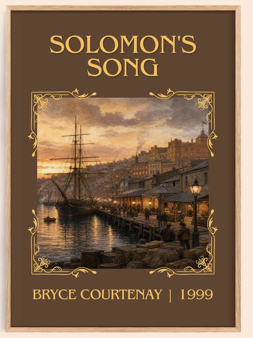 Solomon'S Song Classic Book Art Print by Bryce Courtenay – book poster