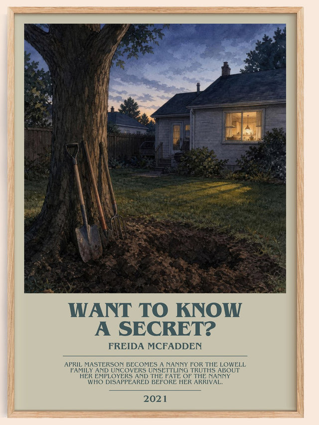 Want To Know A Secret? Bookish Wall Art by Freida Mcfadden
