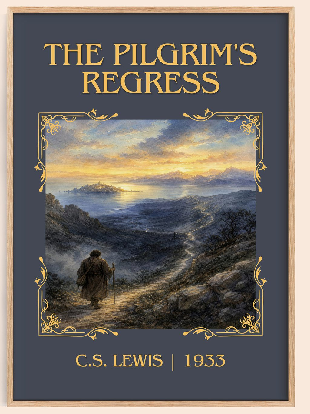 The Pilgrim'S Regress Classic Book Art Print by C.S. Lewis – book poster