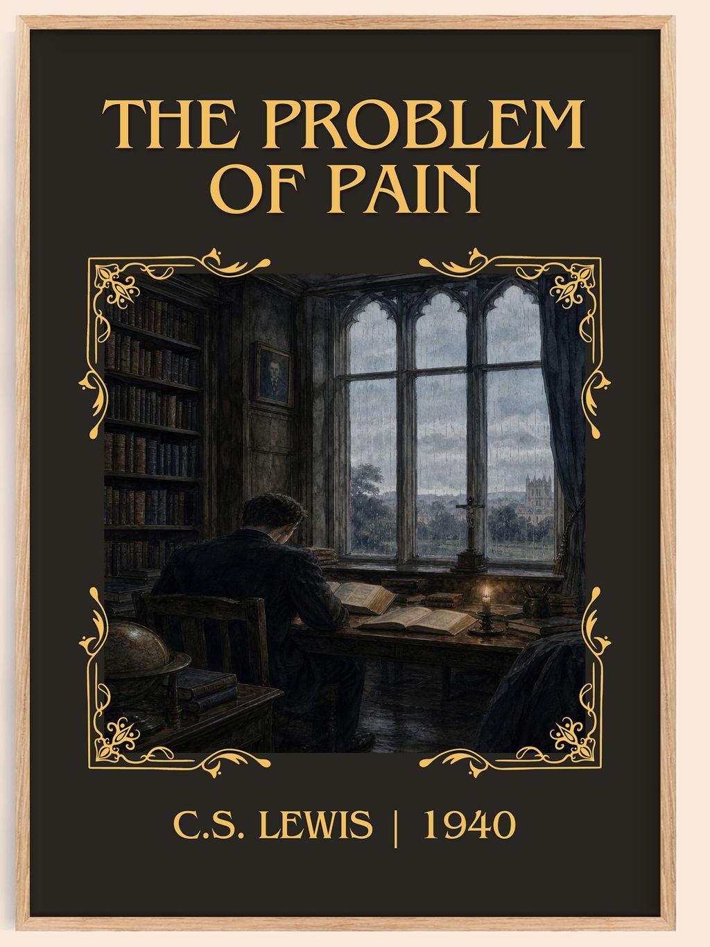 The Problem Of Pain Classic Book Art Print by C.S. Lewis – book poster