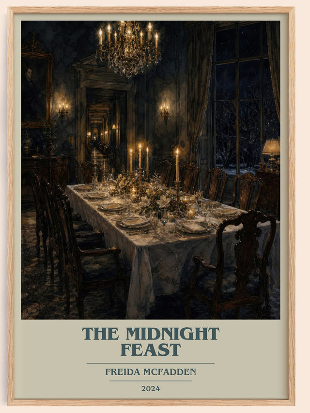 The Midnight Feast Book Cover Poster by Freida Mcfadden