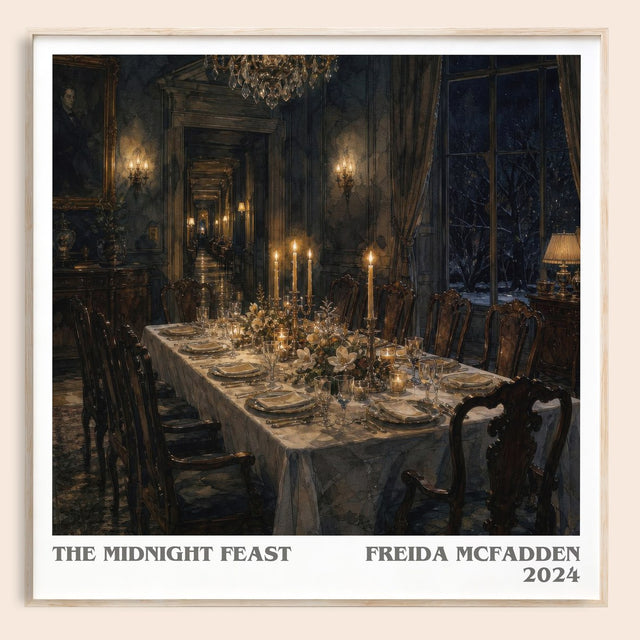 The Midnight Feast Literary Art Print by Freida Mcfadden