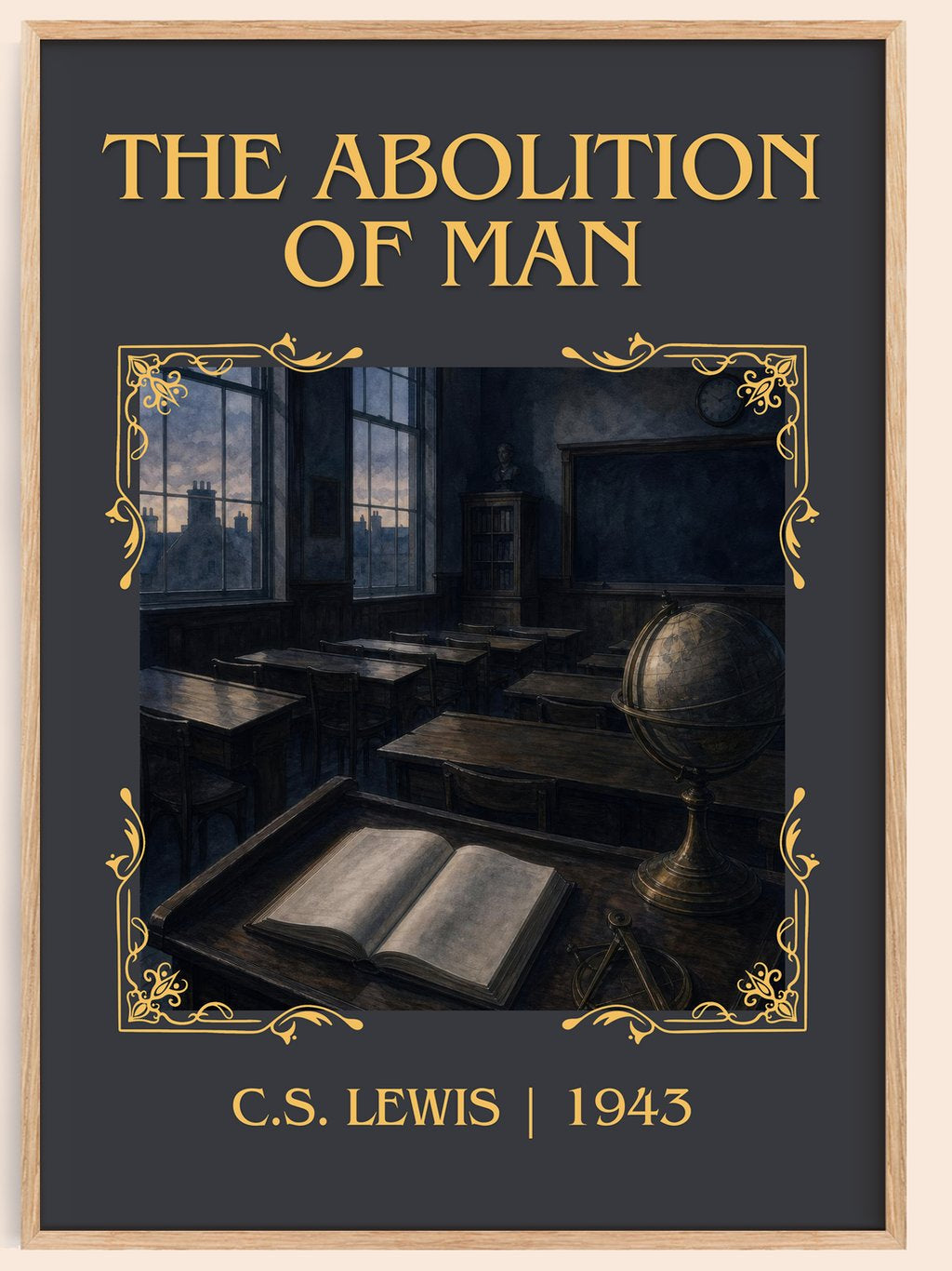 The Abolition Of Man Classic Book Art Print by C.S. Lewis – book poster