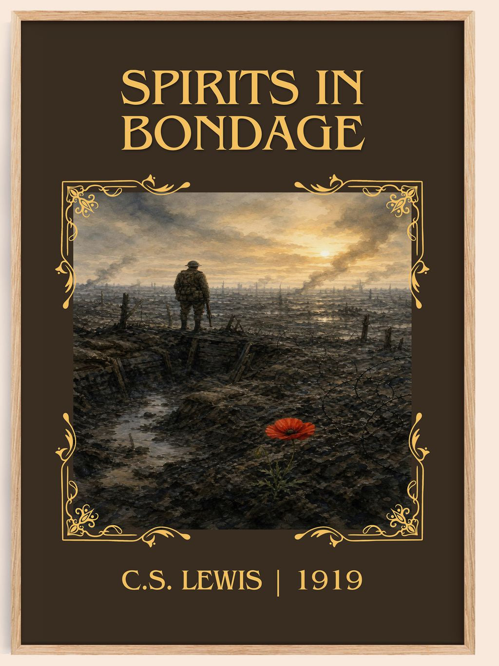 Spirits In Bondage Classic Book Art Print by C.S. Lewis – book poster