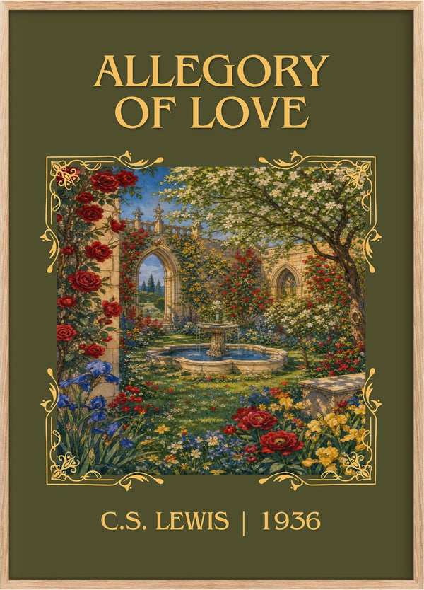 Allegory Of Love Classic Book Art Print by C.S. Lewis