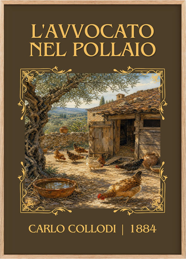 L'Avvocato Nel Pollaio Classic Book Art Print by Carlo Collodi
