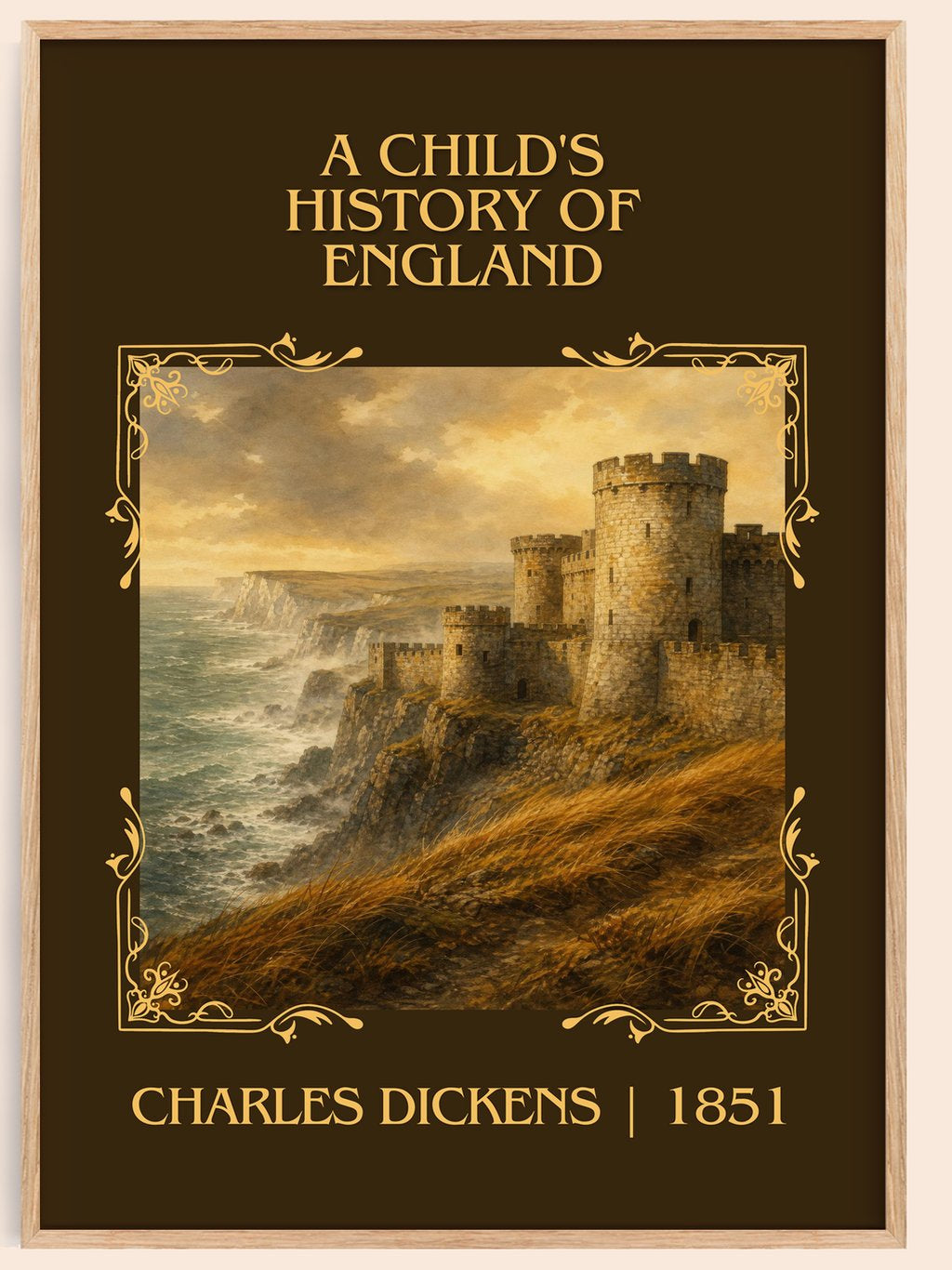 A Child'S History Of England Classic Book Art Print by Charles Dickens – book poster