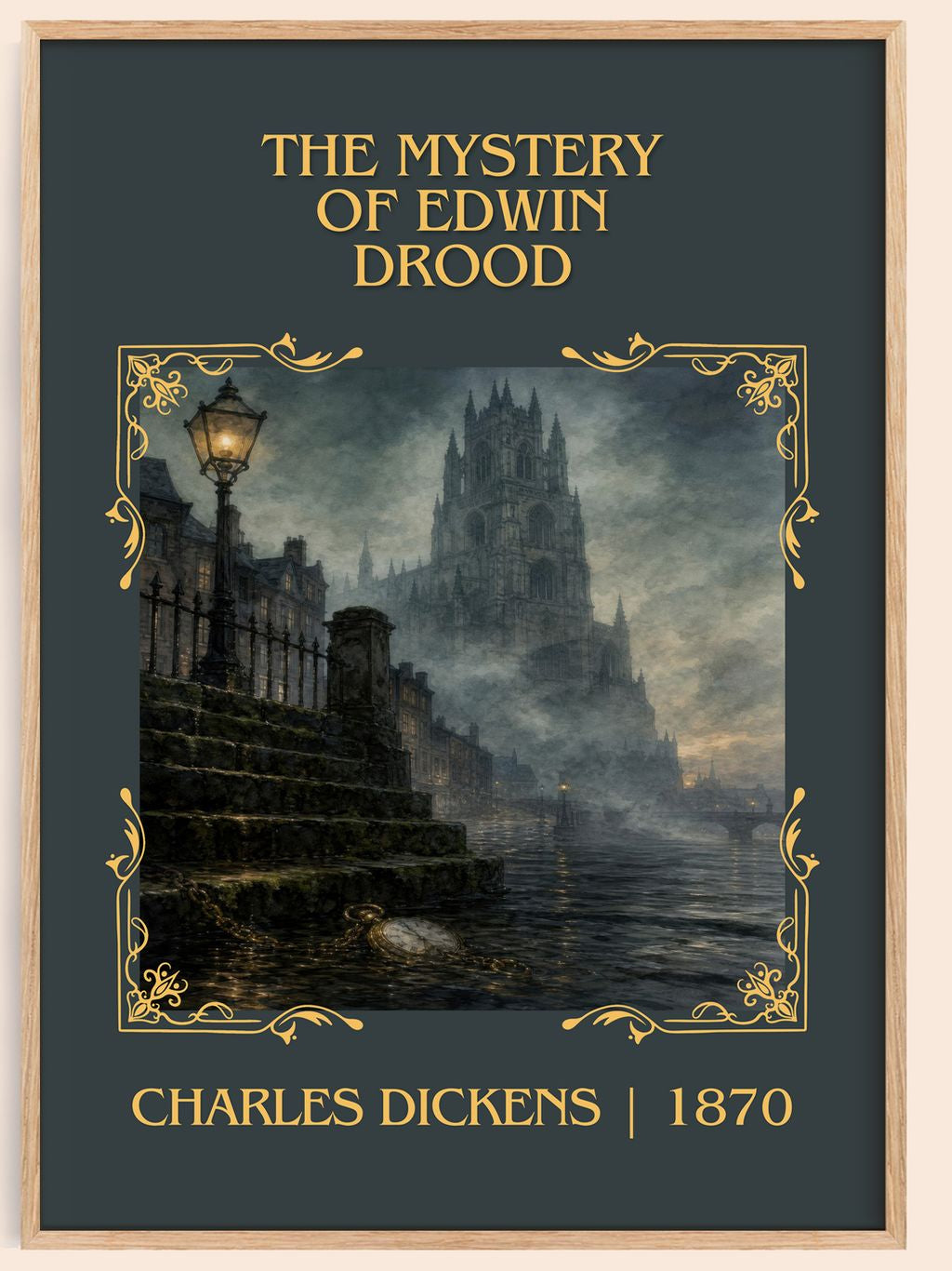The Mystery Of Edwin Drood Classic Book Art Print by Charles Dickens – book poster