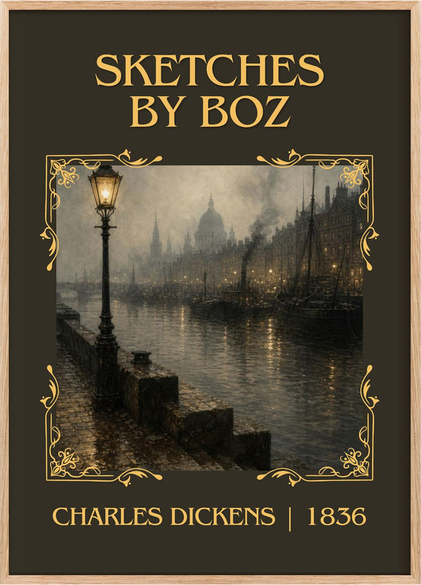 Sketches By Boz Classic Book Art Print by Charles Dickens