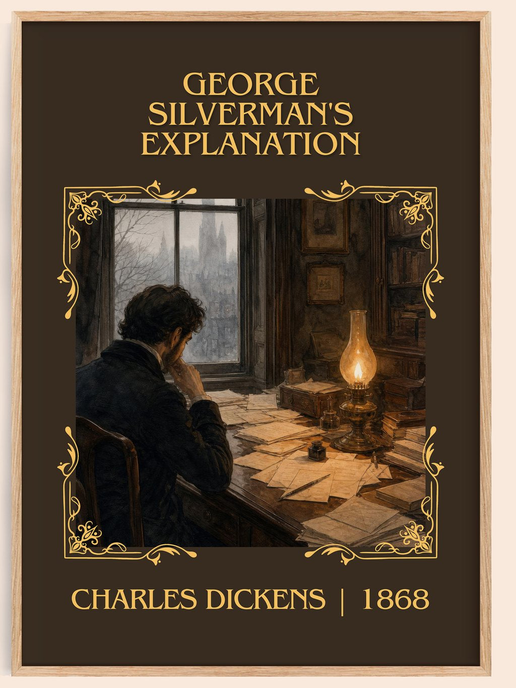 George Silverman'S Explanation Classic Book Art Print by C. Dickens – book poster