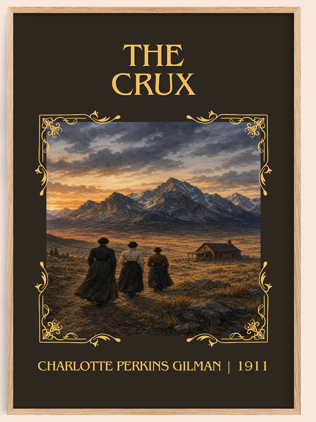 The Crux Classic Book Art Print by Charlotte Perkins Gilman – book poster