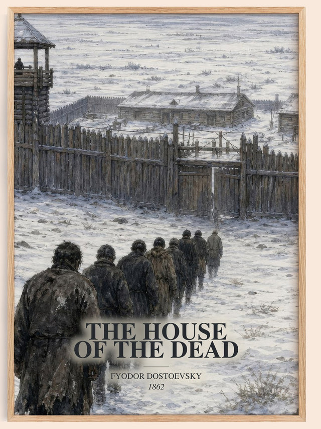 House Of The Dead Book Watercolour Illustration by Fyodor Dostoevsky