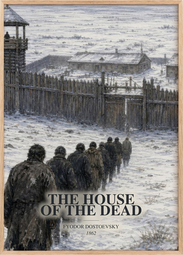 House Of The Dead Book Watercolour Illustration by Fyodor Dostoevsky