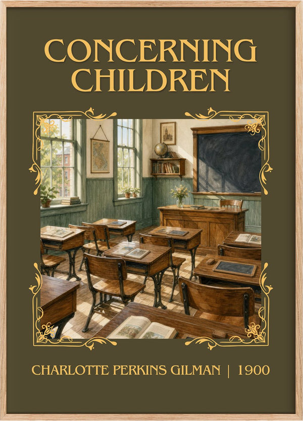 Concerning Children Classic Book Art Print by Charlotte Perkins Gilman
