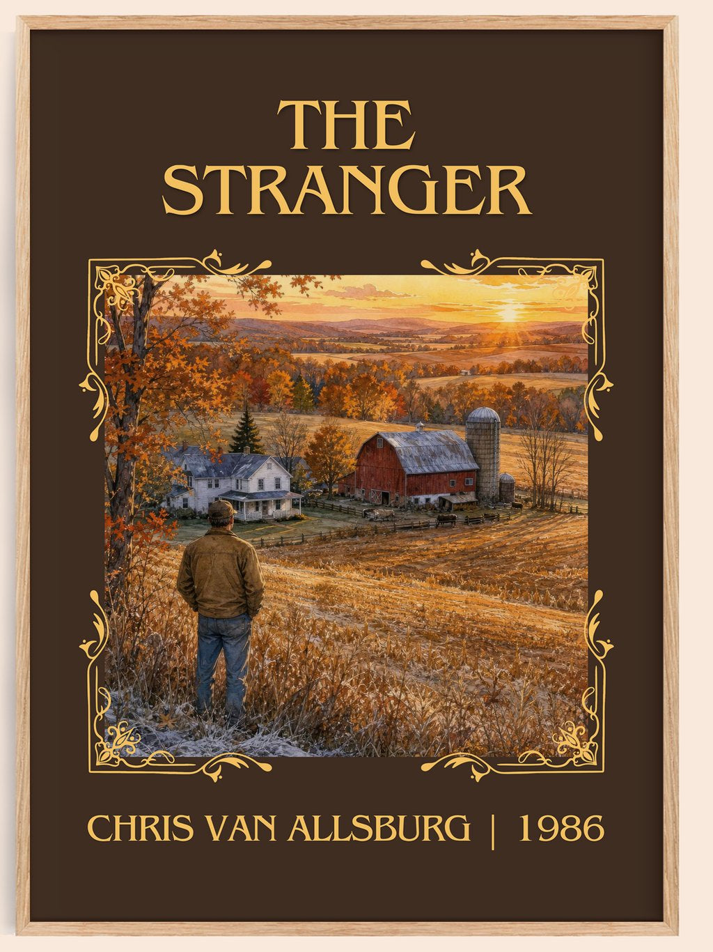 The Stranger Classic Book Art Print by Chris Van Allsburg – book poster