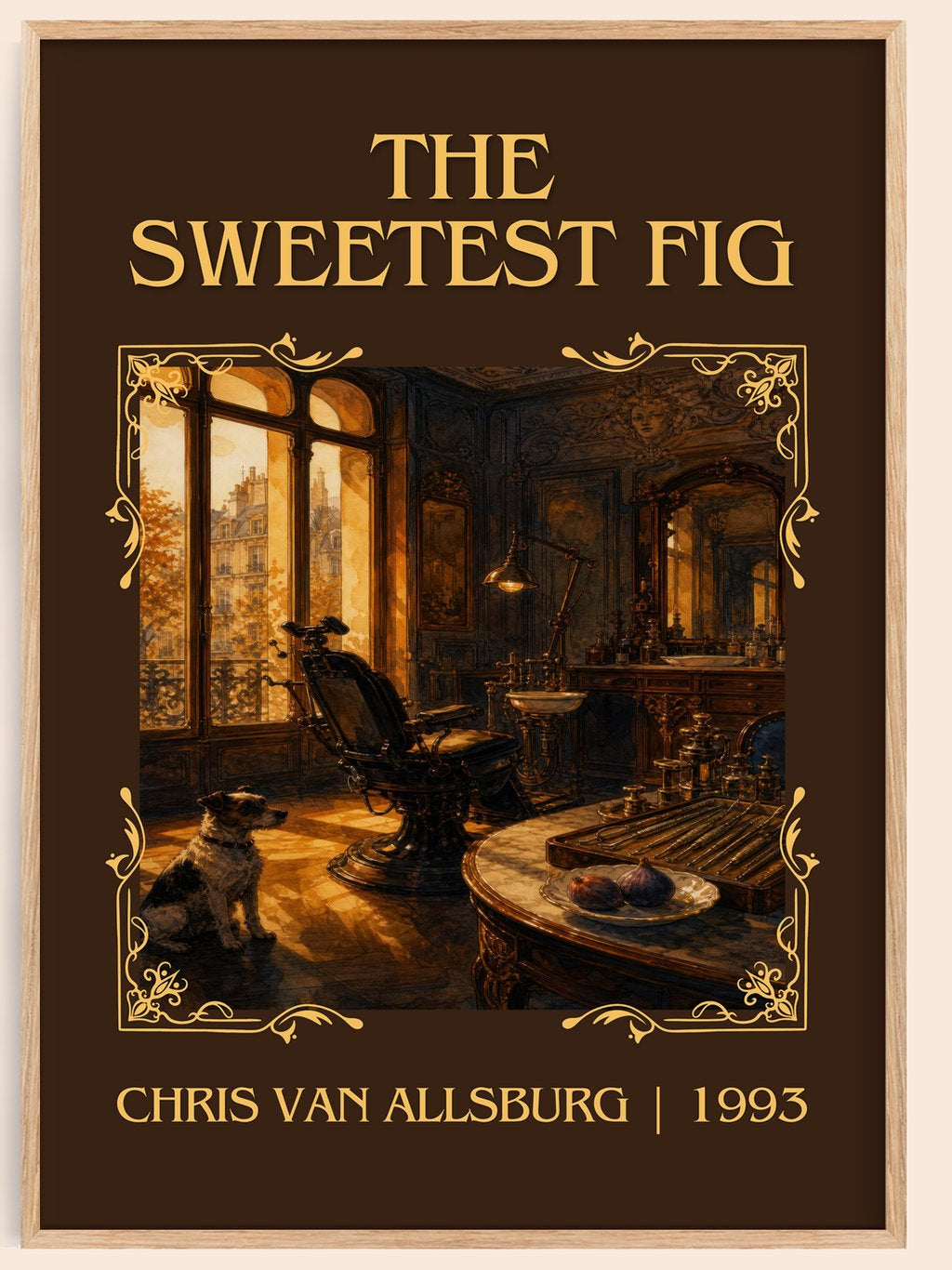 The Sweetest Fig Classic Book Art Print by Chris Van Allsburg – book poster