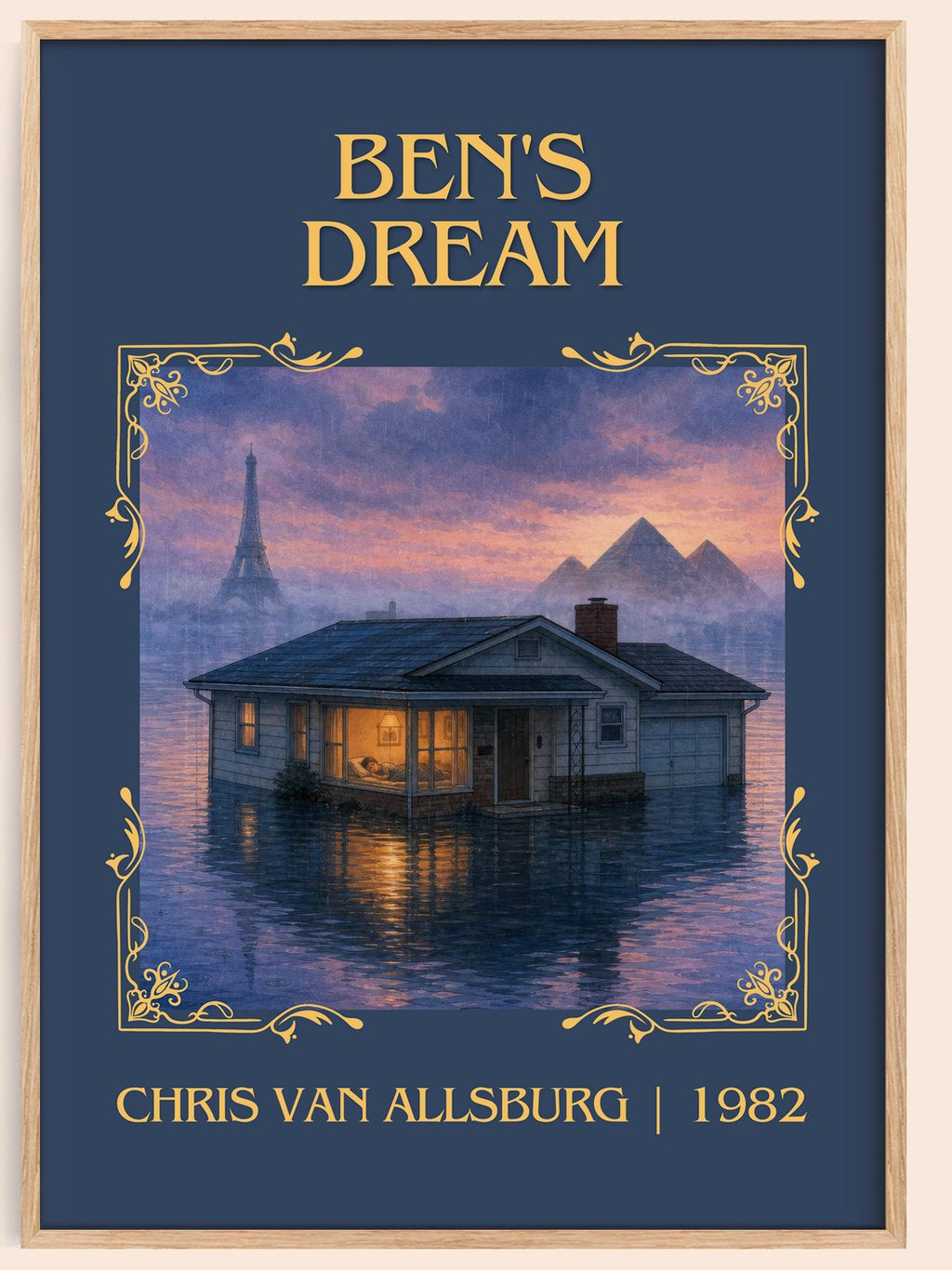 Ben'S Dream Classic Book Art Print by Chris Van Allsburg – book poster