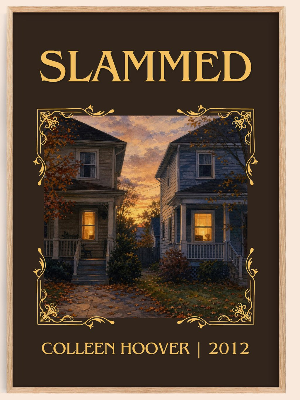 Slammed Classic Book Art Print by Colleen Hoover – book poster