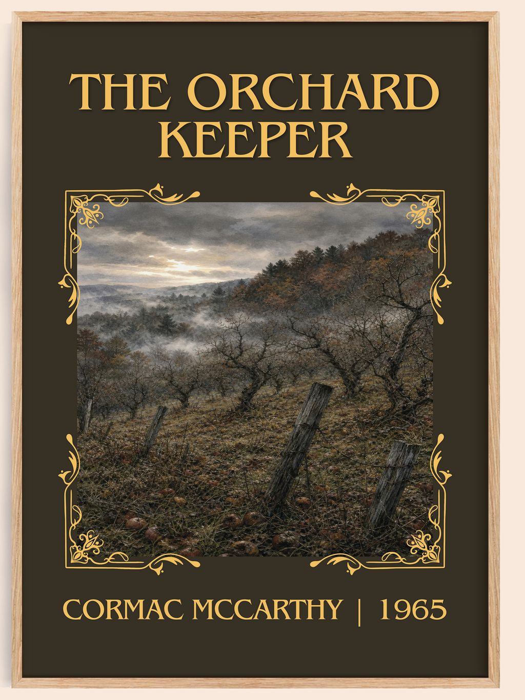 The Orchard Keeper Classic Book Art Print by Cormac Mccarthy – book poster