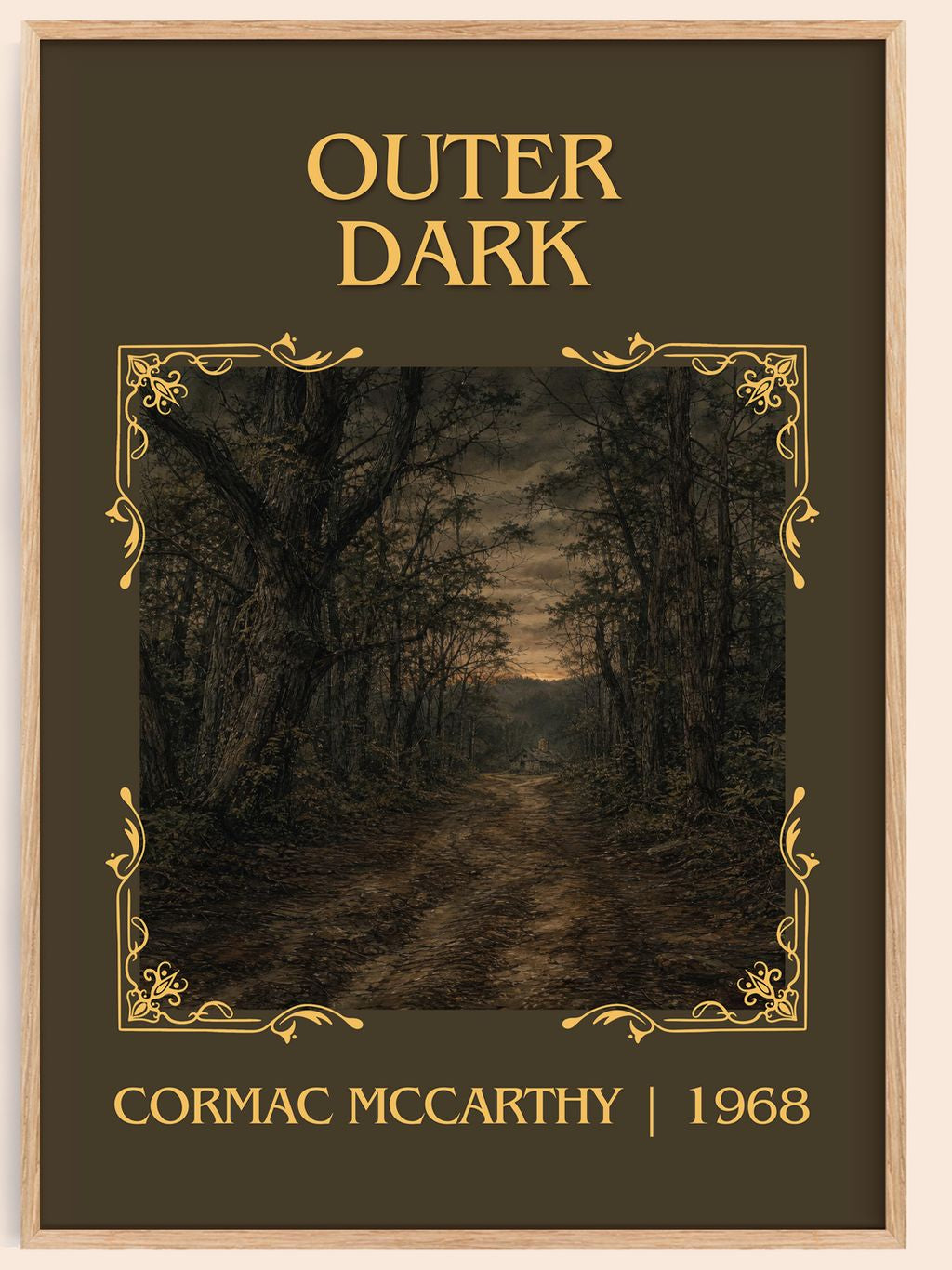 Outer Dark Classic Book Art Print by Cormac Mccarthy – book poster