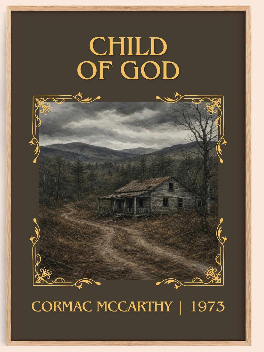Child Of God Classic Book Art Print by Cormac Mccarthy – book poster