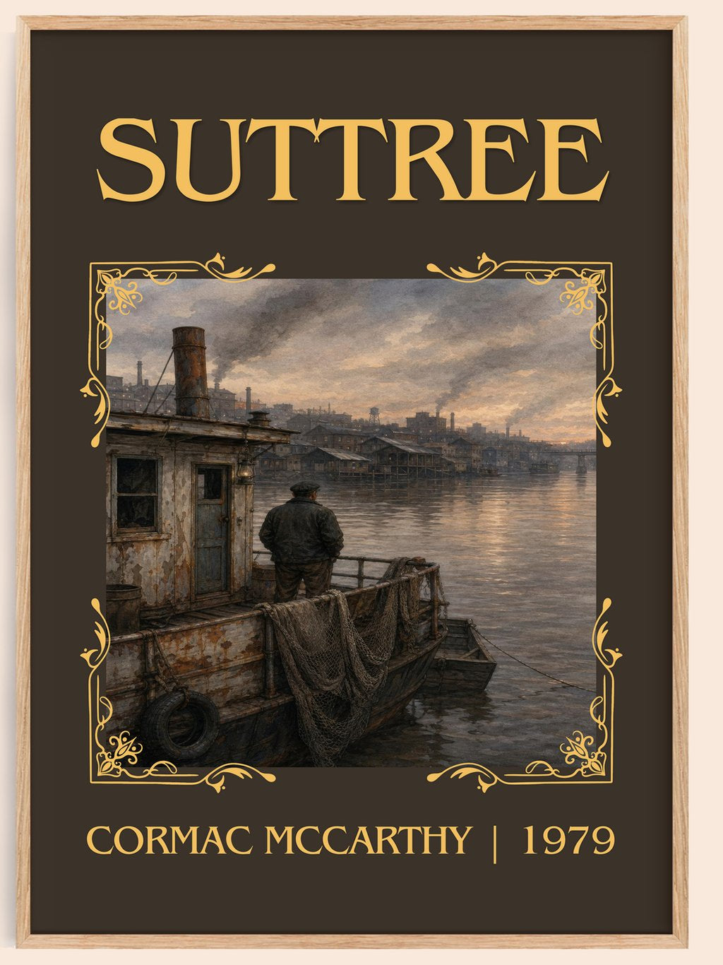 Suttree Classic Book Art Print by Cormac Mccarthy – book poster