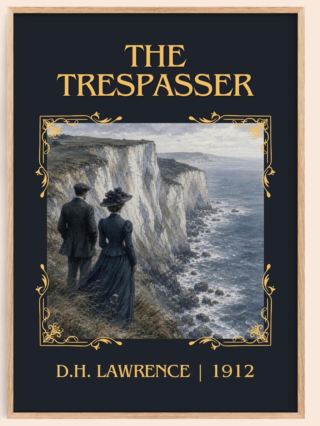 The Trespasser Classic Book Art Print by D.H. Lawrence – book poster