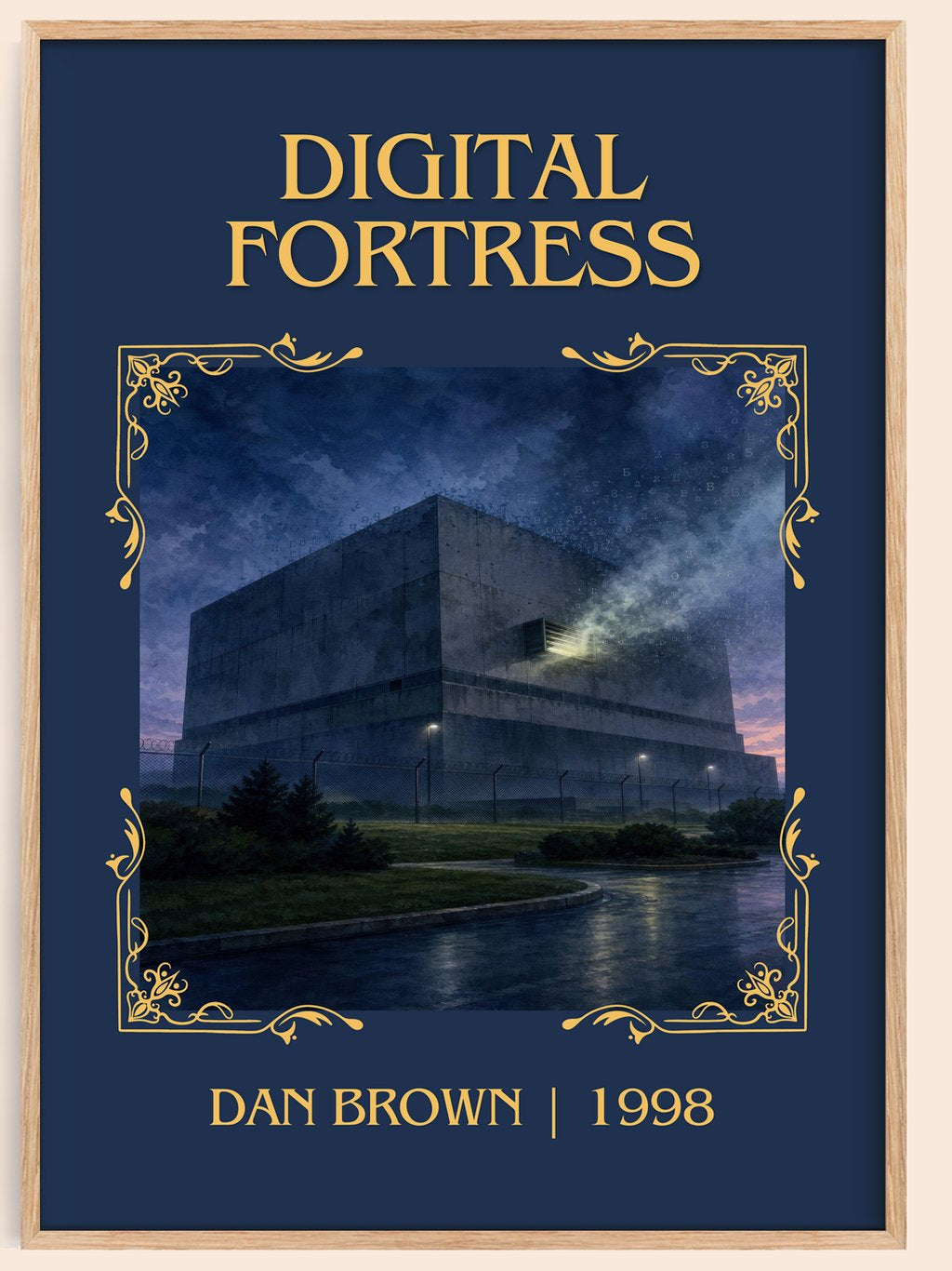 Digital Fortress Classic Book Art Print by Dan Brown – book poster