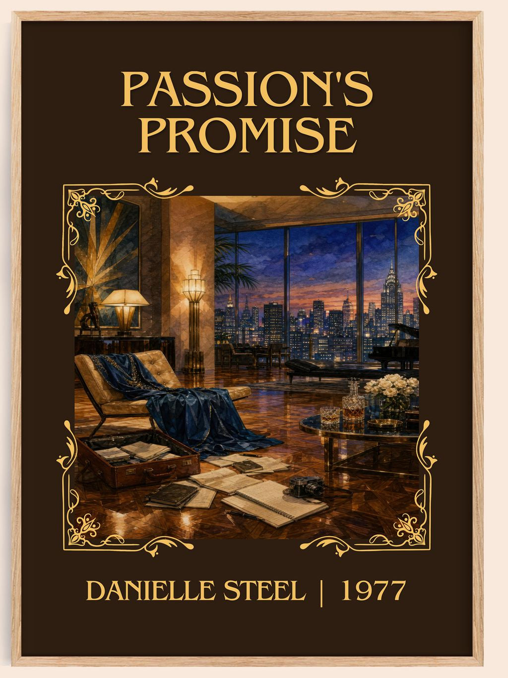 Passion'S Promise Classic Book Art Print by Danielle Steel – book poster