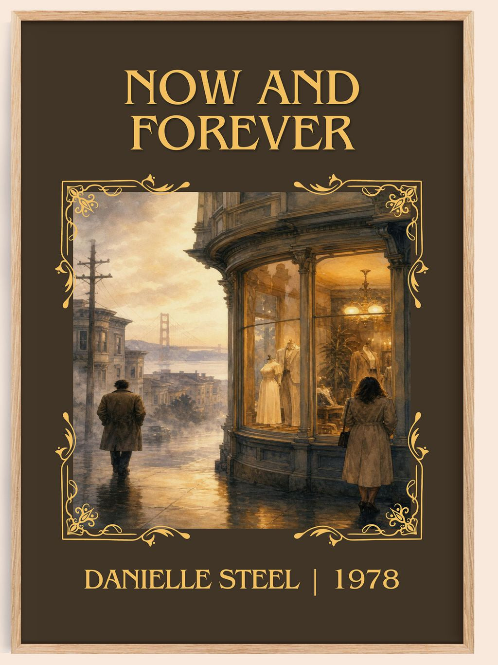 Now And Forever Classic Book Art Print by Danielle Steel – book poster