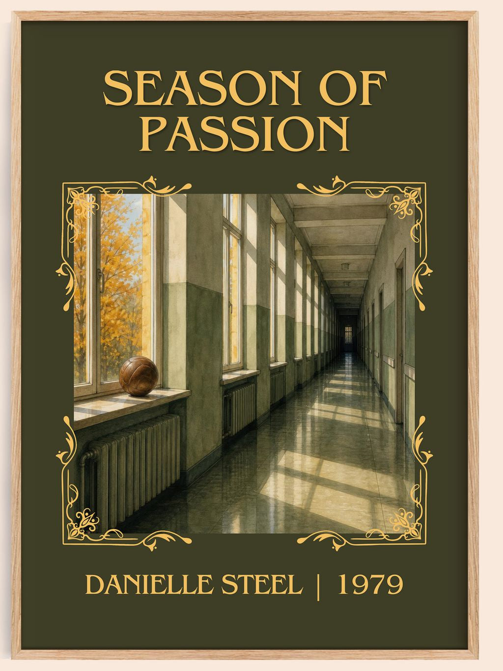 Season Of Passion Classic Book Art Print by Danielle Steel – book poster