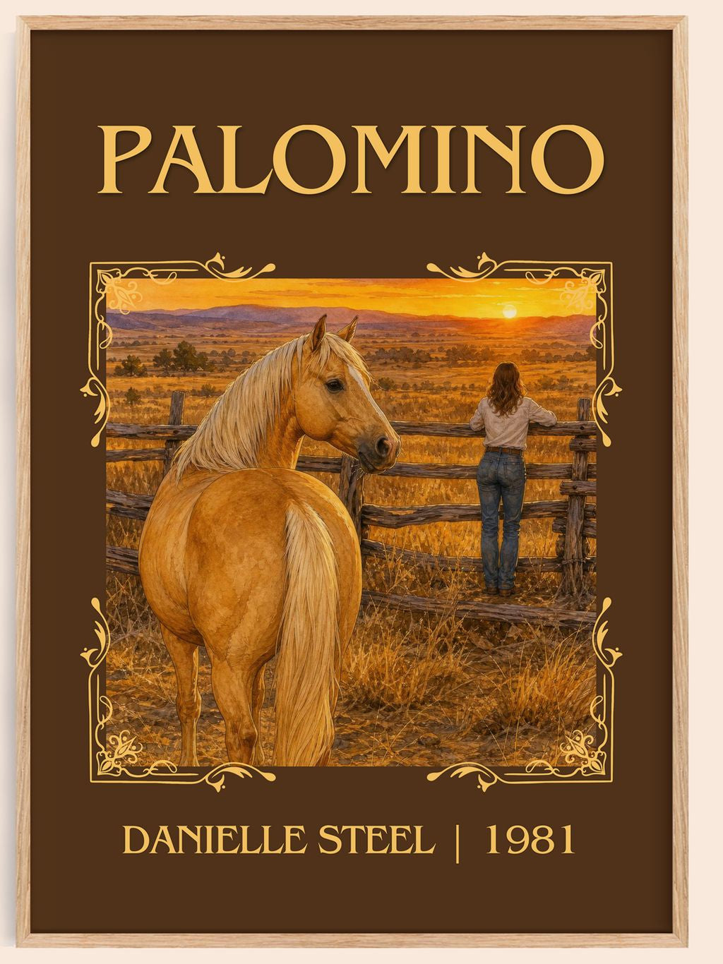 Palomino Classic Book Art Print by Danielle Steel – book poster