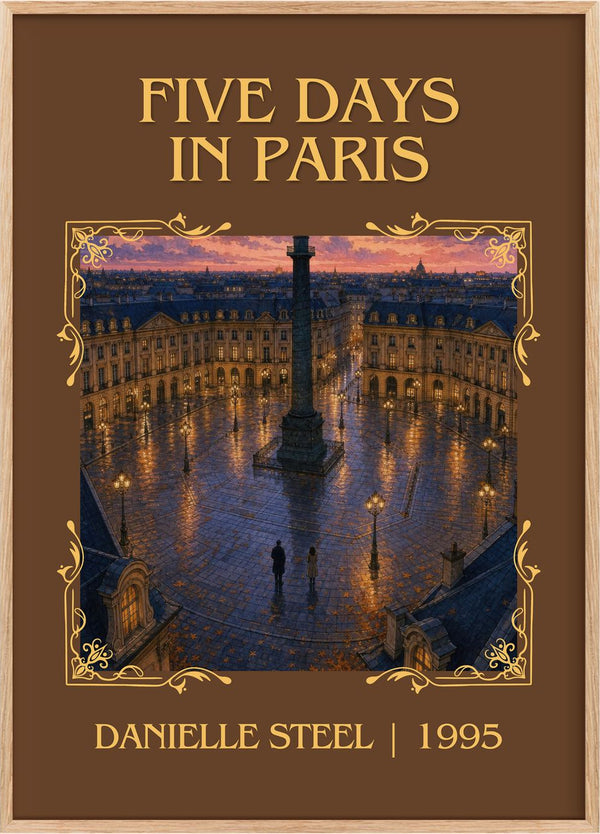 Five Days In Paris Classic Book Art Print by Danielle Steel