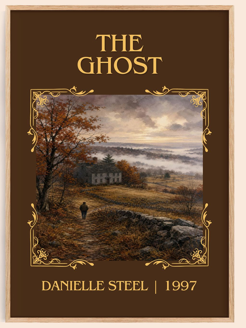 The Ghost Classic Book Art Print by Danielle Steel – book poster
