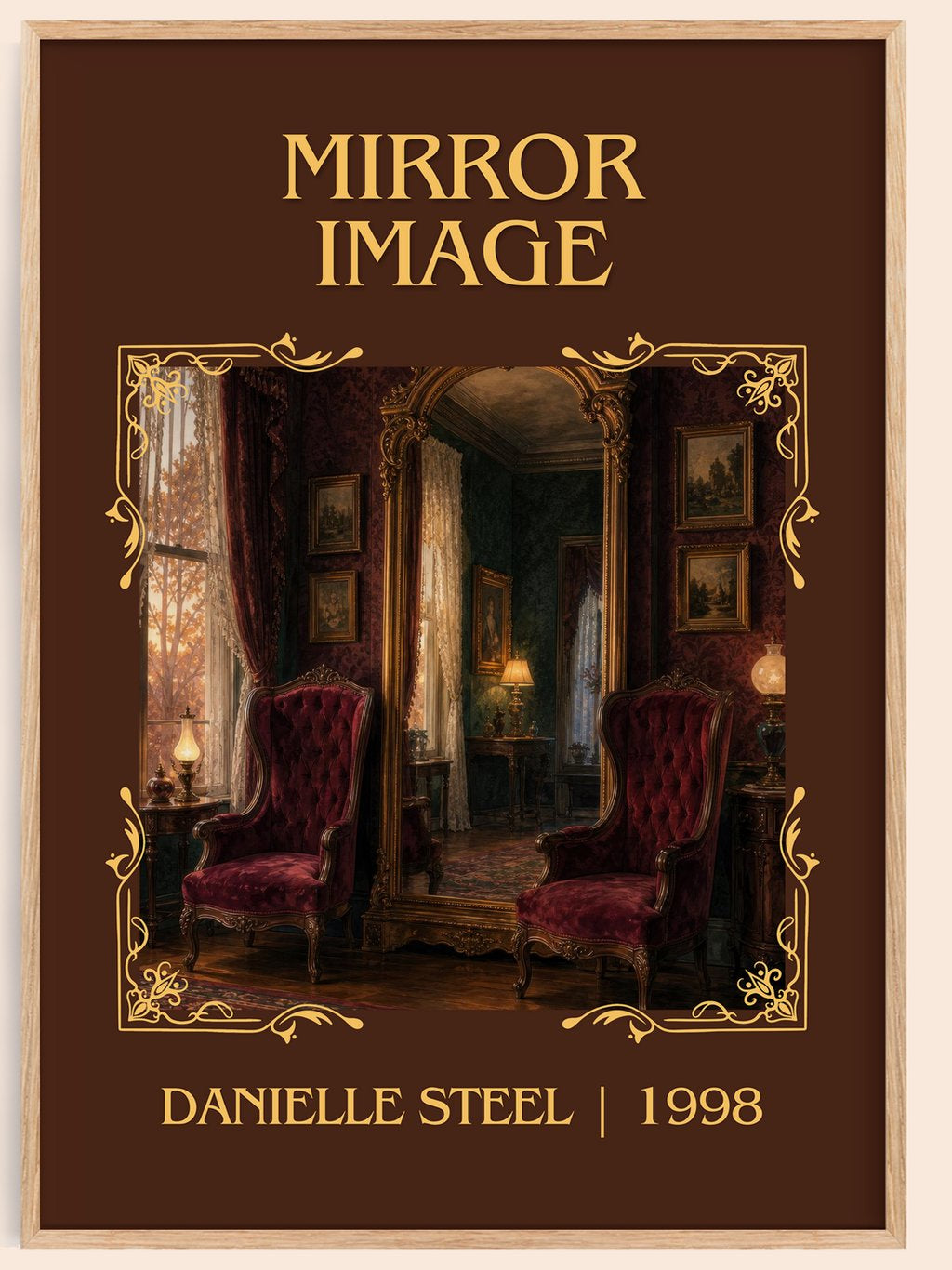 Mirror Image Classic Book Art Print by Danielle Steel – book poster
