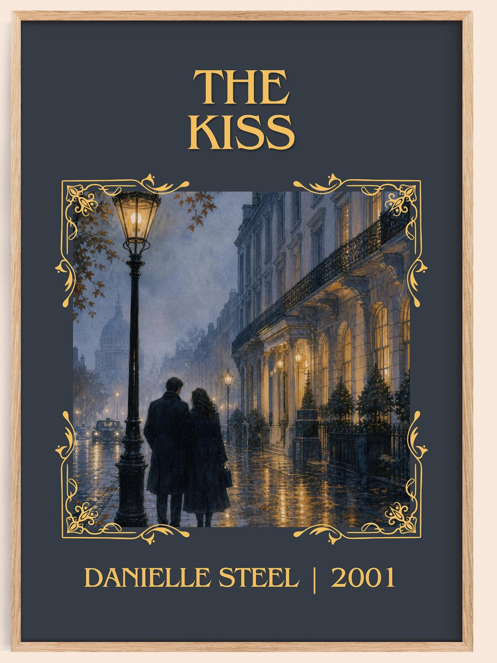 The Kiss Classic Book Art Print by Danielle Steel – book poster