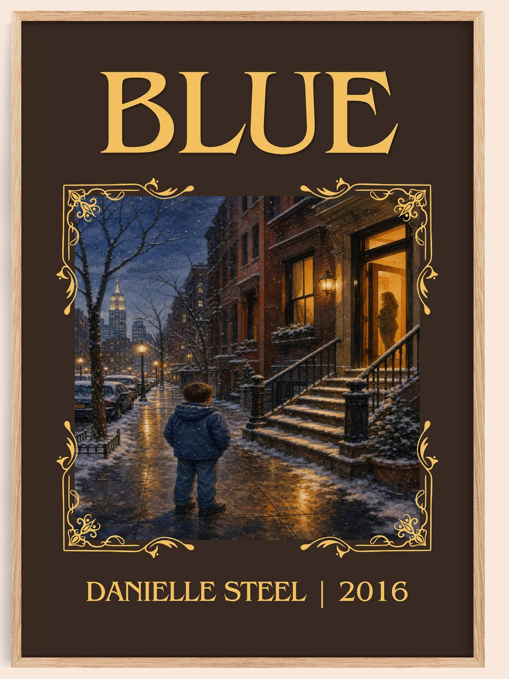 Blue Classic Book Art Print by Danielle Steel – book poster