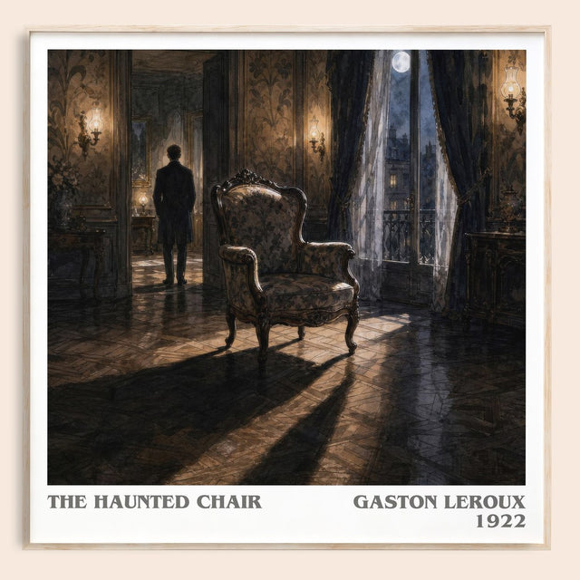 The Haunted Chair Literary Art Print by Gaston Leroux