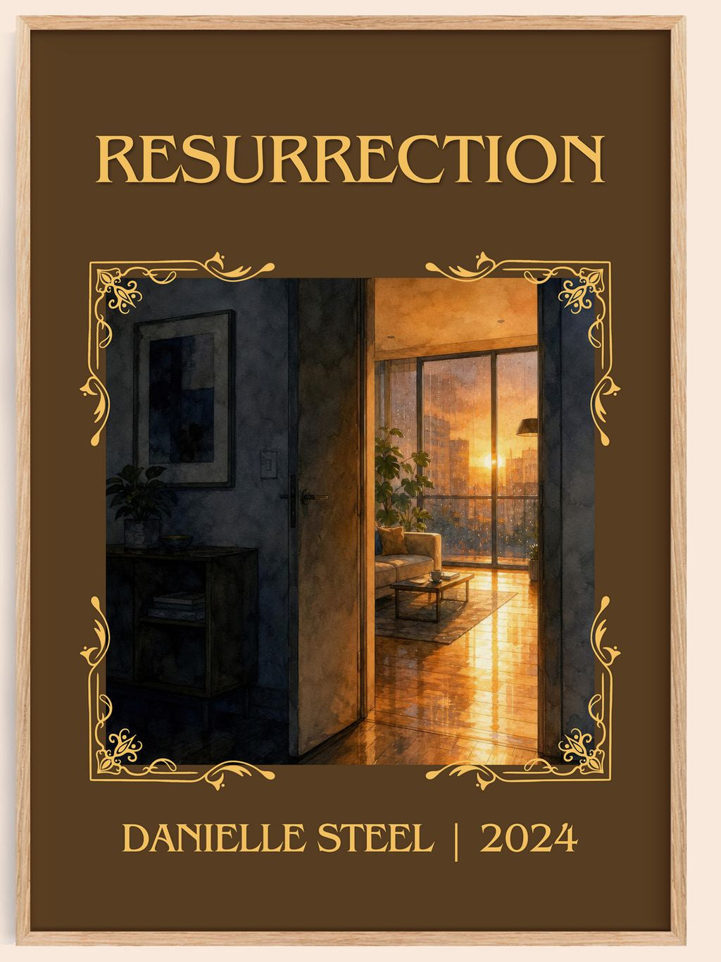 Resurrection Classic Book Art Print by Danielle Steel – book poster