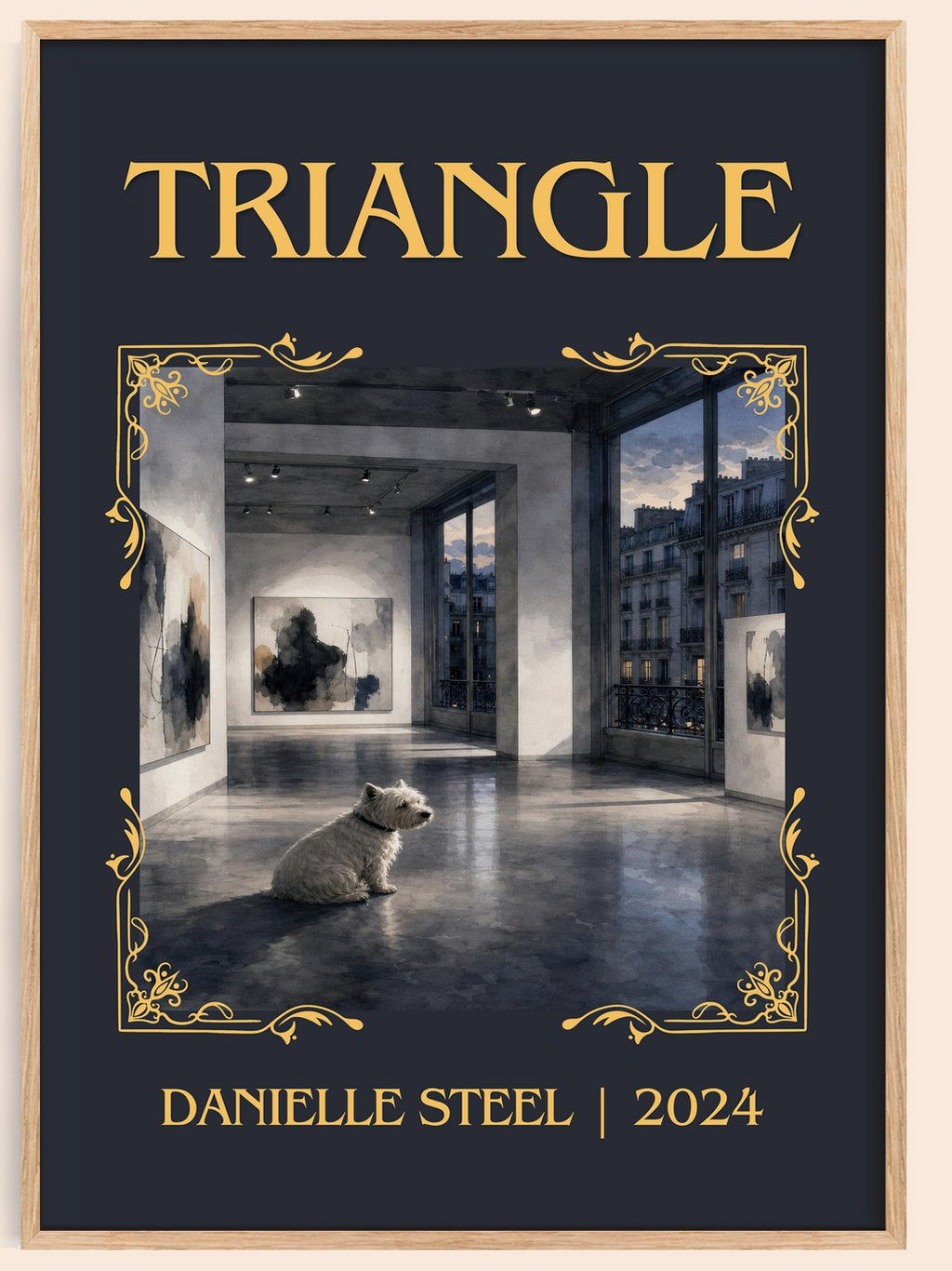 Triangle Classic Book Art Print by Danielle Steel – book poster