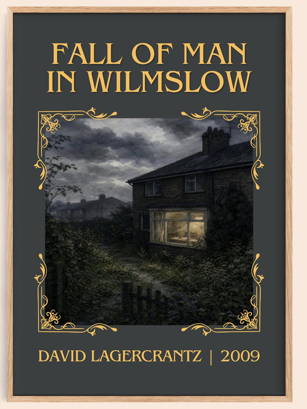 Fall Of Man In Wilmslow Classic Book Art Print by David Lagercrantz – book poster