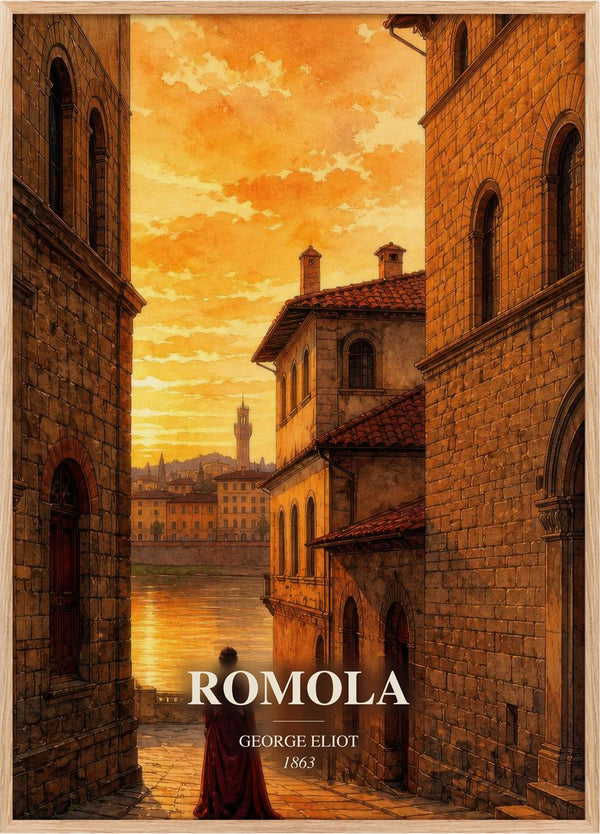 Romola Book Watercolour Illustration by George Eliot
