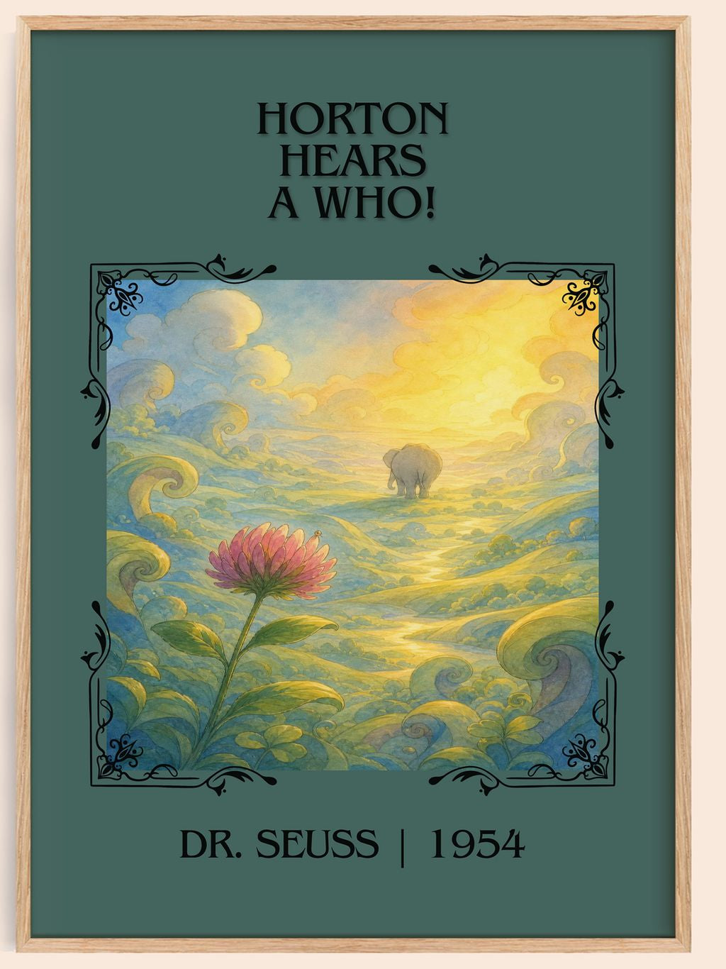 Horton Hears A Who! Classic Book Art Print by Dr. Seuss – book poster