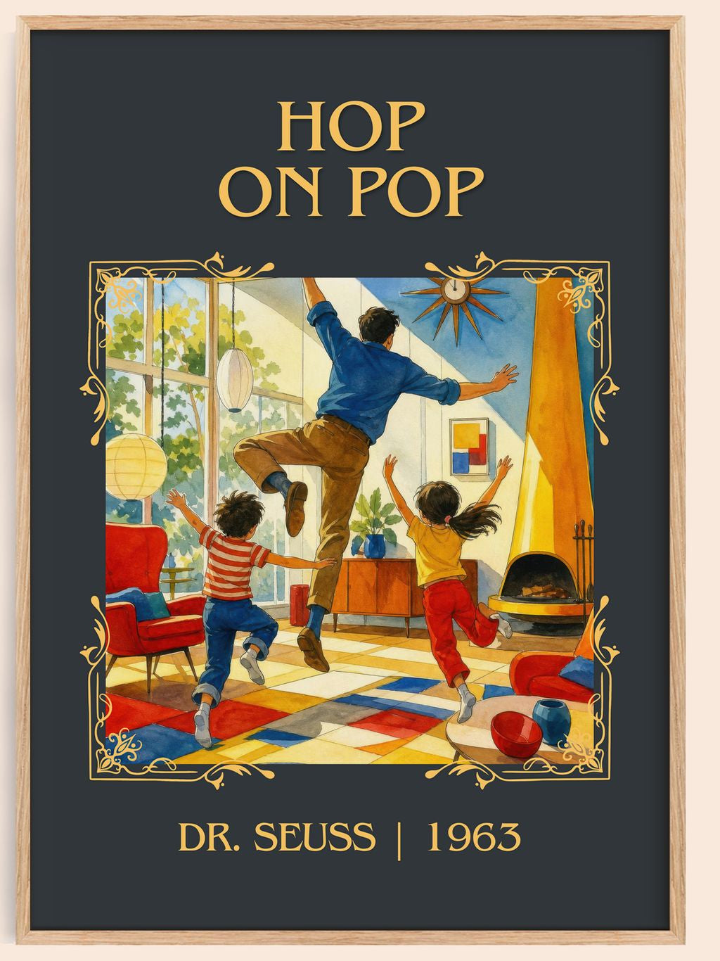 Hop On Pop Classic Book Art Print by Dr. Seuss – book poster