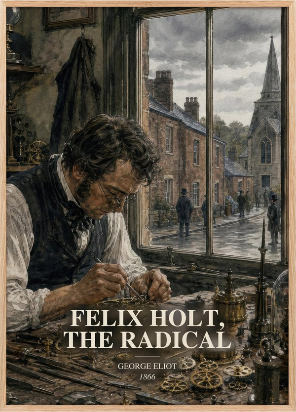 Felix Holt, The Radical Book Watercolour Illustration by George Eliot