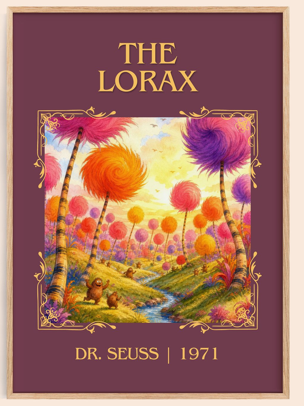 The Lorax Classic Book Art Print by Dr. Seuss – book poster