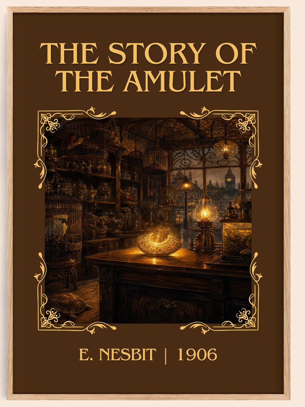 The Story Of The Amulet Classic Book Art Print by E. Nesbit – book poster