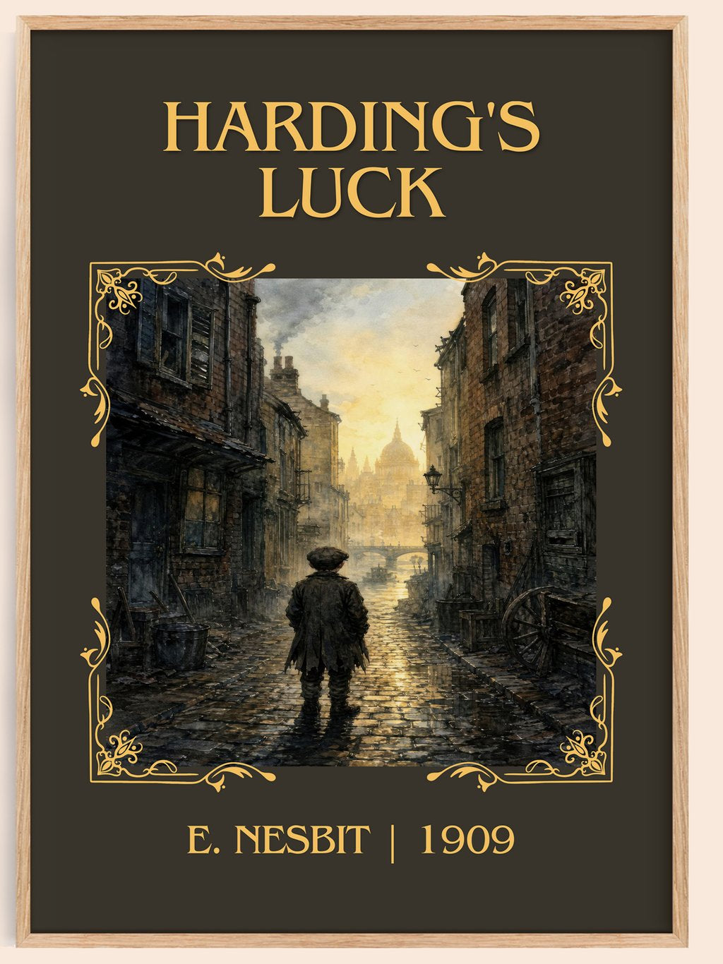 Harding'S Luck Classic Book Art Print by E. Nesbit – book poster