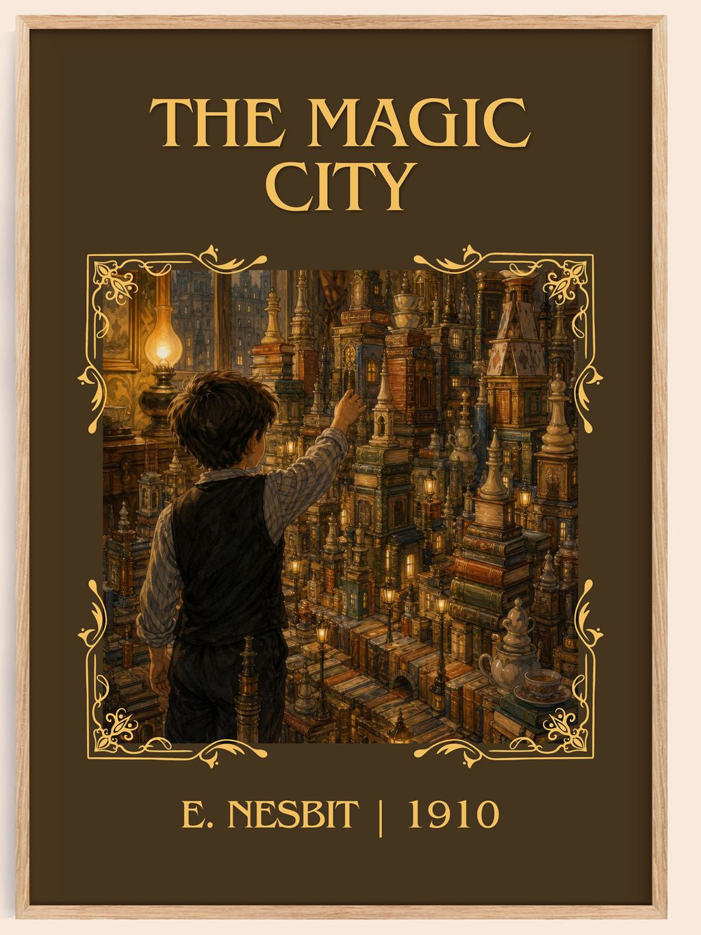 The Magic City Classic Book Art Print by E. Nesbit – book poster
