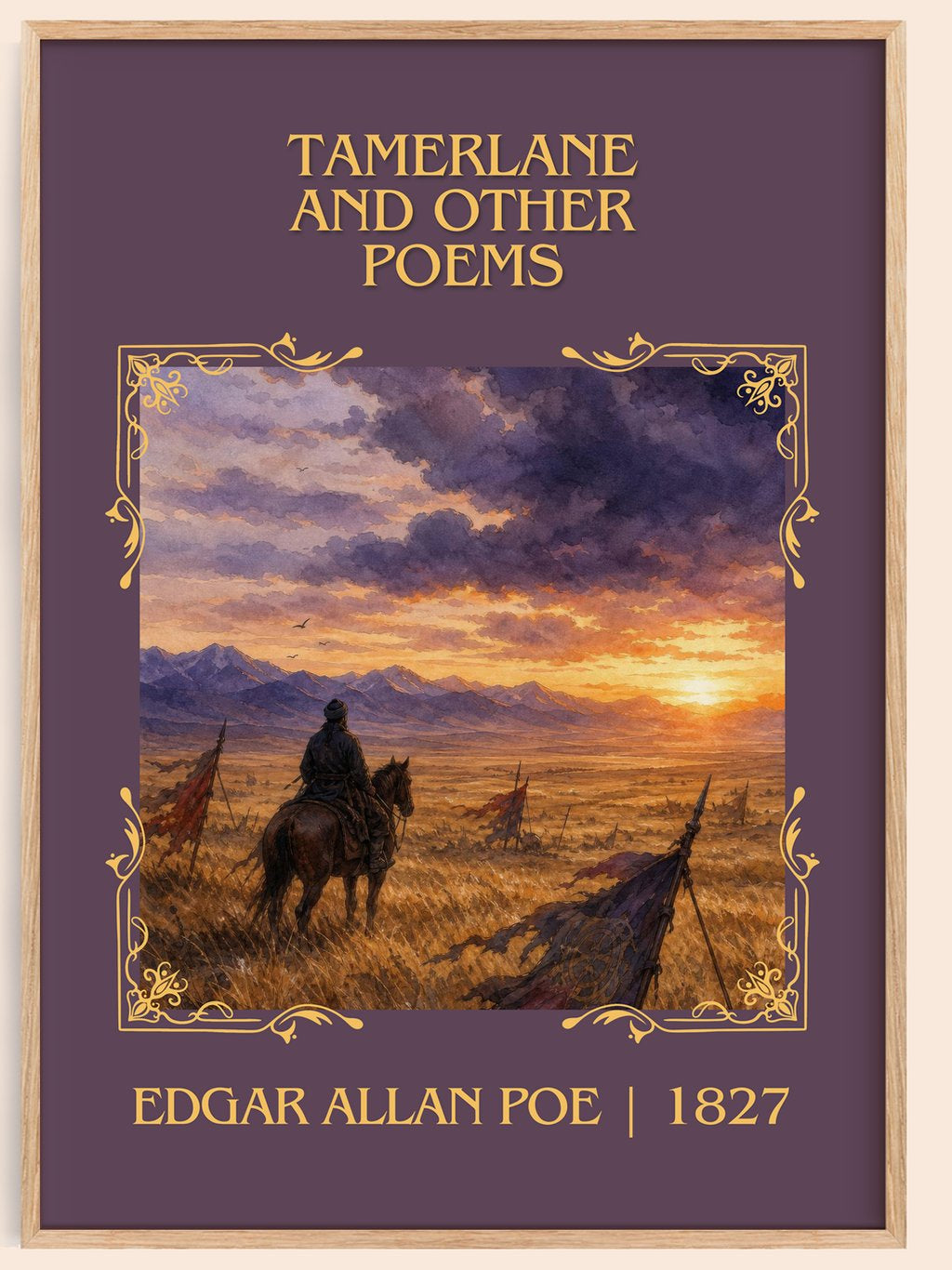 Tamerlane And Other Poems Classic Book Art Print by Edgar Allan Poe – book poster